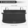 Infiniti QX50 Rear Trunk Parcel Shelf Gloss Black Retractable Cargo Cover