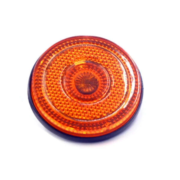 Car Motorcycle Trailer Amber Round Rear Tail Brake Stop Marker Light