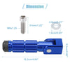 Make Model 1 Pair 8mm Aluminum Alloy Rearset Fold Footrest Footpeg Blue