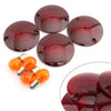 Harley Road King Turn Signal Light Lens Cover w/ Amber Bulbs (94-10)