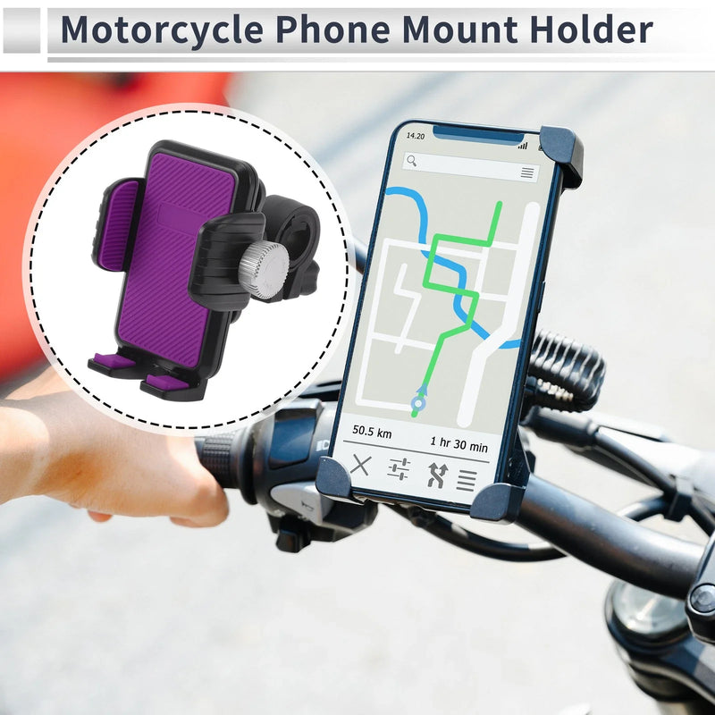 Motorcycle Purple Phone Mount Holder 4.7-7.2
