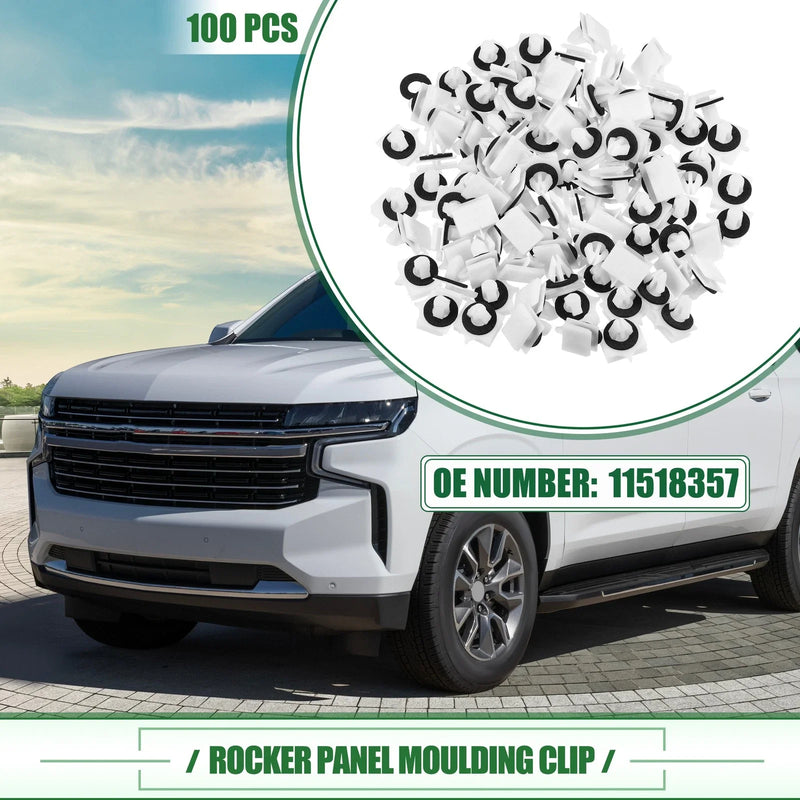 Chevrolet Avalanche 100pcs Rocker Panel Clips (2007-2013)