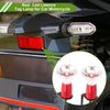 Car Motorcycle Waterproof Red License Plate Light 2 x Led Tag Lamp