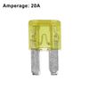 Boat Truck RV Camper Motorcycle Yellow 5 x 20A Car Mini Blade Fuse