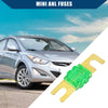 Car Motorcycle Gold Tone Green 30A Mini ANL Fuses (10 Pcs)
