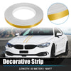 Car Motorcycle Strips 0.4" Width Decorative Gold Tone Waterproof Strips