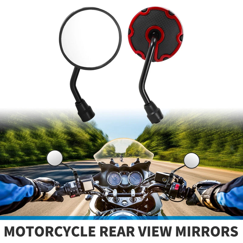 M10 Round Handlebar Rear View Mirrors