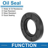 Oil Seal 5 Pcs 25x46x7mm Seal Ring Rotary Shaft Seal Nitrile Rubber