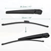BMW 3 Series E91 Rear Back Wiper Blade Arm Set (2004-2013)