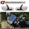 Motorbike Hand Guard / Universal / Windproof PC Gray Hand Guard