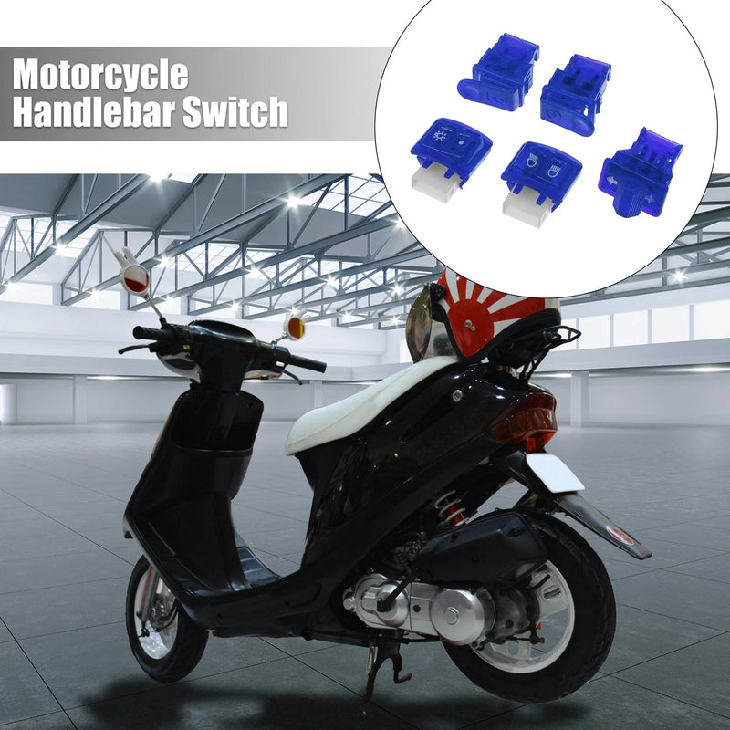 Honda - On Off Start Switches - Blue Motorcycle Handlebar Switch Set