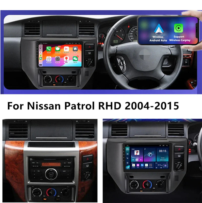Nissan Patrol GU 9" Android 13 GPS Stereo Radio (2004-2015)
