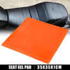 Make Model 35x35x1cm Motorcycle Seat Gel Pad Soft Cushion Orange