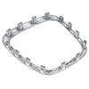 Audi A3 A4 A5 A6 Q5 Q7 Steering Wheel Ring Trim Center Frame Cover Silver