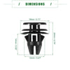 Dodge Ram 1500 30 x Tail Light Lamp Retainer Clips (2019-2023)