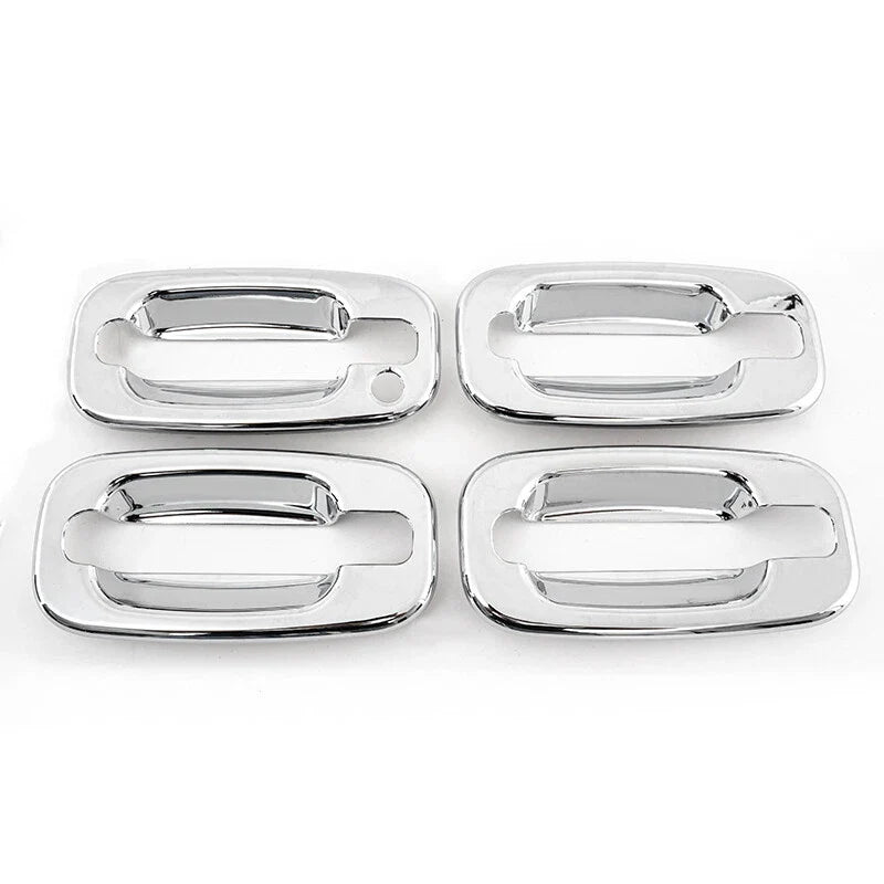 GMC Yukon XL Chrome Half Mirror Cover Cap & Door Handle Cover Trim (1999-2006)