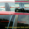 FORD Explorer 6 x Gloss Black Pillar Post Cover Door Trim (2020–2022)