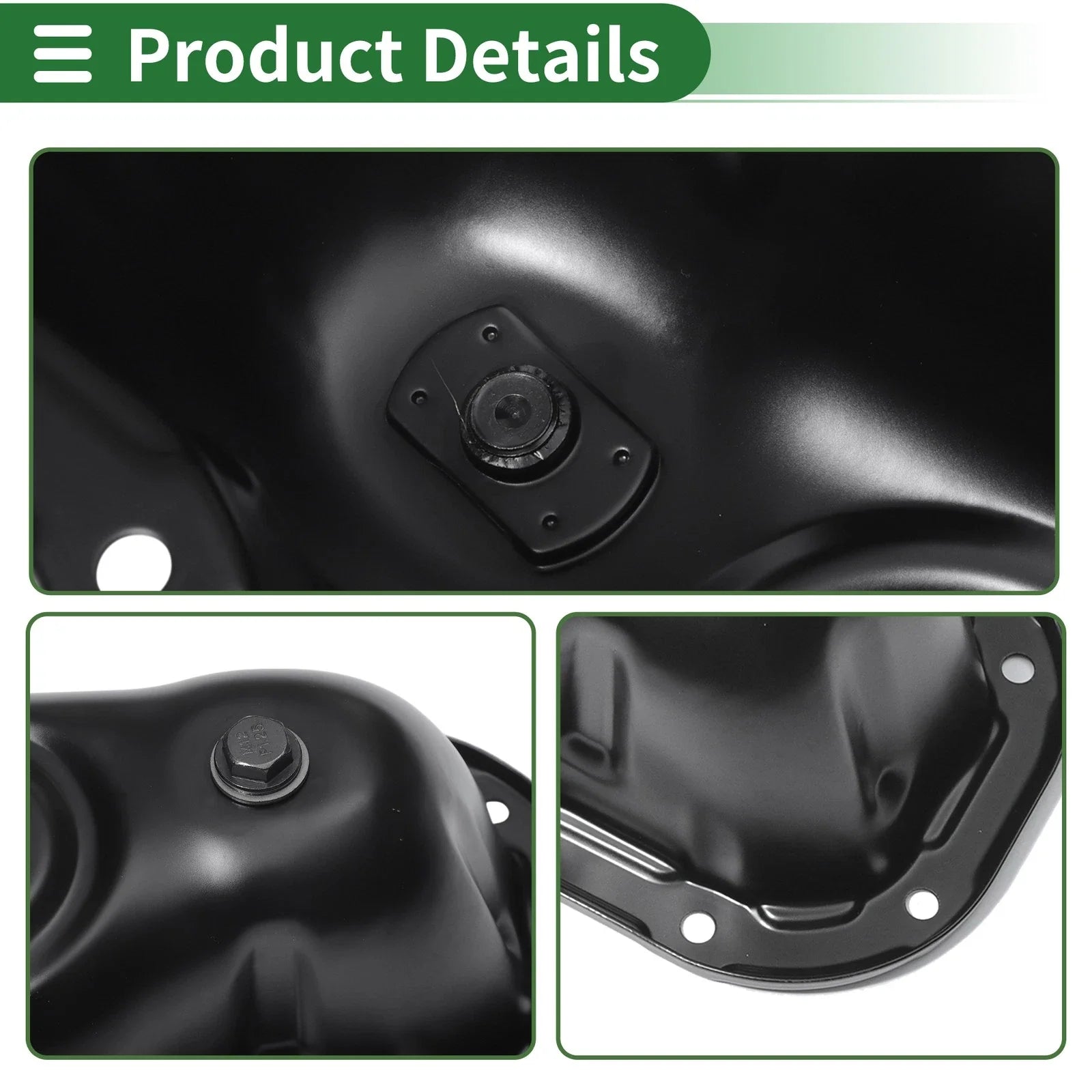 Engine Oil Pan for Toyota Tacoma 2006-2013 - 1 x Iron Black