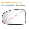TOYOTA PRIUS Left Side White Mirror Glass Back Heated (2009–2016)