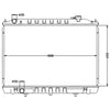 Radiator Nissan Navara D22 2.5L YD25 Turbo Diesel Engine