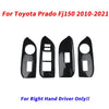 Toyota Prado Fj150 RHD Carbon Fiber Door Window Switch Panel Cover (2010–2021)