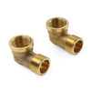 Various Models 2 x Brass Hose Fitting 90 Degree Elbow G1/2 Male x G1/2 Female