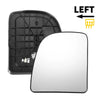 Ford E150 E250 E350 E450 Left Side Heated White Mirror Glass (2004-2023)