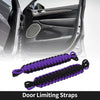 Jeep Wrangler TJ JK JKU (2007-2018) - Black Purple 2 x Door Limiting Straps