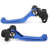 Suzuki RM125 RM250 RM85 Blue Pivot Brake Clutch Levers (2001-2008)