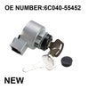Kubota B2400 B2100 B7500 B1700 Ignition Switch & 2 Keys (2000–2010)