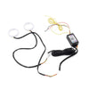 Car 100MM RGB Phone Control Angel Eye Halo Rings Headlight DRL