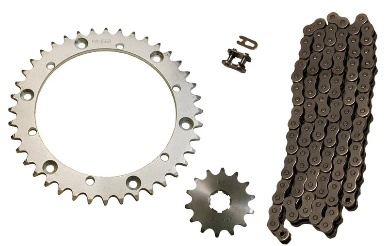 Yamaha Warrior Natural 520x100 O-Ring Chain, 14/40 Sprockets (1989–2004)