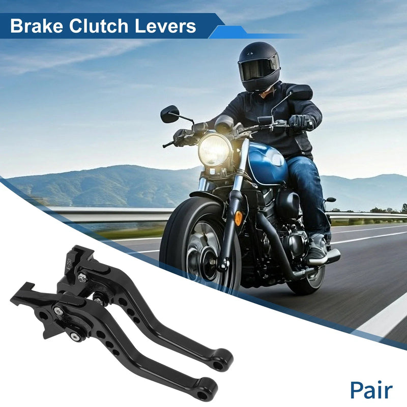 Kawasaki Z650 Solid Black Adjustable Brake/Clutch Levers (2017–2023)