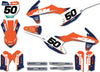 KTM 50 Custom Graphics Kit Brixton Style Stickers (2016-2023)