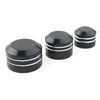 Harley 9mm Black CNC Inner Motor Bolt Topper Caps