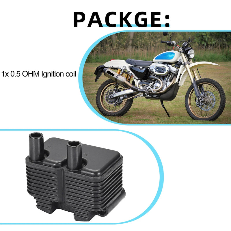 Dyna FXD FLST FXST Sportster 883 1200 Ignition Coil 0.5 OHM (1999–2006)
