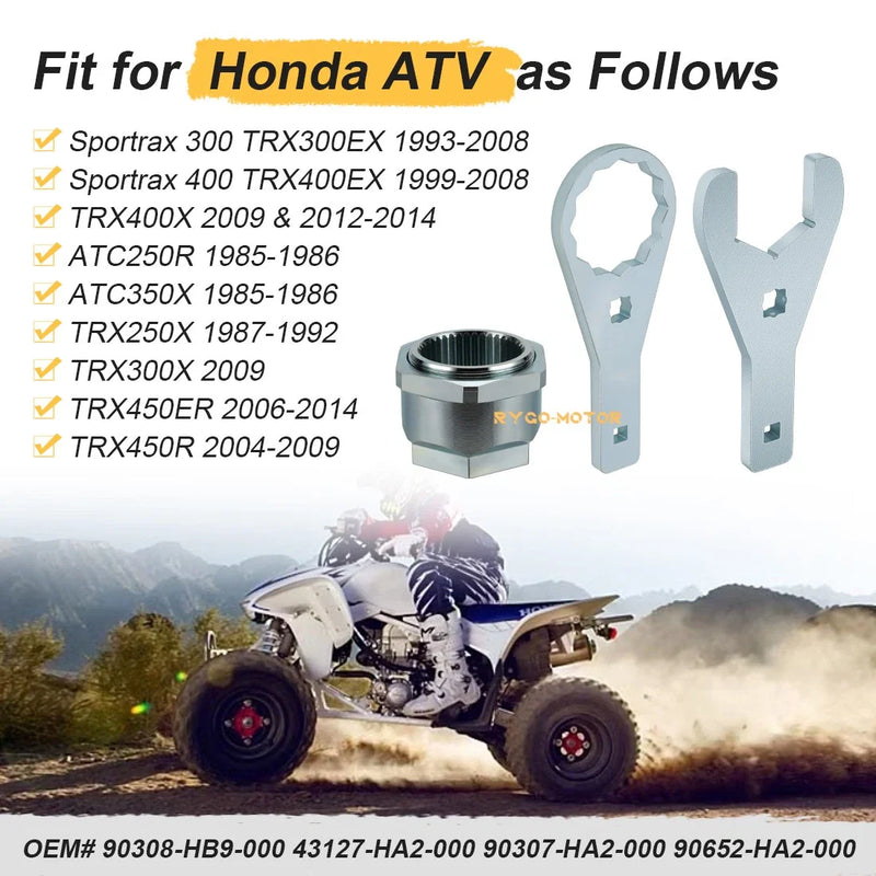 Honda 56mm Rear Axle Nut Wrench Tools Axle Lock Nut Clip Bolt Jam Sleeve