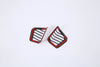 Jeep Wrangler JL Red 2 x Front Side Air Vent Outlet Cover Trim (2018-2023)