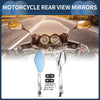 Suzuki GSXR 600 750 1000 Chrome Silver Tone Motorcycle Rear View Mirrors