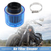 Most Motorcycles Blue Air Filter Cleaner Straight 42mm/1.65"