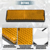 Motorcycle 6 x Rectangular Stick-on Safety Spoke Reflector Orange
