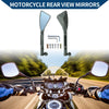 Car M8/M10 Triangle Shape Rear View Mirrors Aluminum Alloy