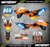 KTM 50 (2009-2015) Decals BLAZE Style Custom Graphics Kit