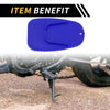 Universal Motorcycle Kickstand Pad 3.54x2.36 in Blue 2 x Pcs