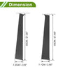 Dodge Ram (2004-2008) Carbon Fiber Pattern Black 4 x Pillar Window Trim
