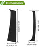 Dodge Ram (1994 - 2001) Black 4 x Pillar Window Trim
