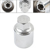 Jeep Renegade, Cherokee Silver Anti-theft Wheel Bolt Lock Nut Key (2015-2023)