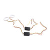Car Headlight Retrofit 90MM White Amber Switchback LED Halo Rings