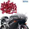 Motorcycle Car 30pcs Round Cross Head Self Tapping Bolts Screws
