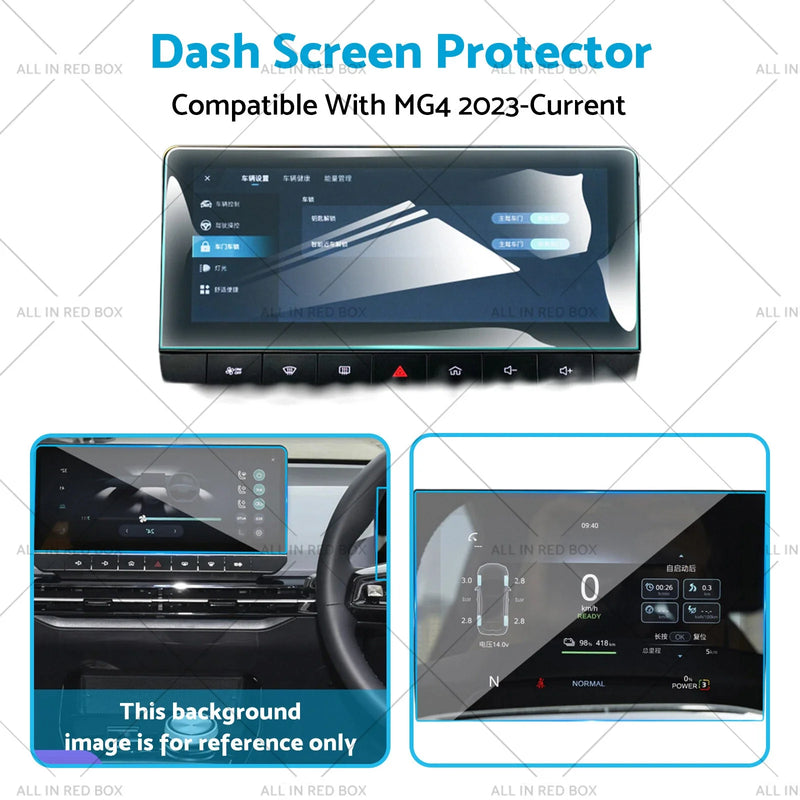 MG MG4 Dash Center Console Tempered Glass Screen Protector (2023-2025)